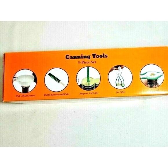 Granite Ware Canning Tools 5-pc Funnel Jar Wrench Magnetic Bubble Remover Lifter - Picture 4 of 4